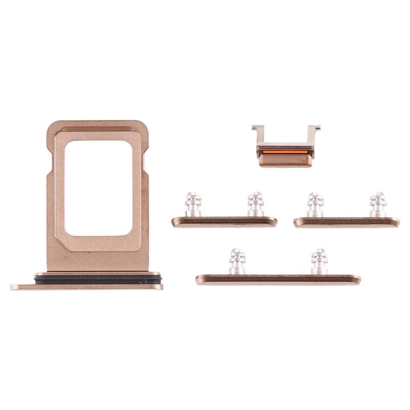 SIM Card Tray + SIM Card Tray + Side Key for iPhone 11 Pro Max / 11 Pro(Gold)