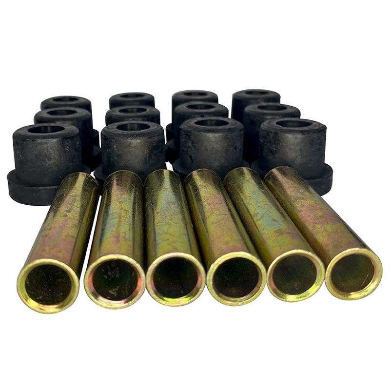 Golf Cart Front And Rear Steel Plate Rubber Sleeve Iron Sleeve Kit Leaf Spring Bushings, Specific...