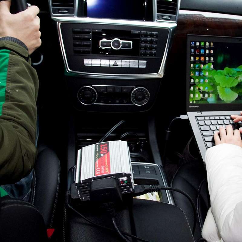 SUVPR DY-8102 150W DC 12V to AC 220V Car Power Inverter with 500mA USB Port & Universal Power Socket