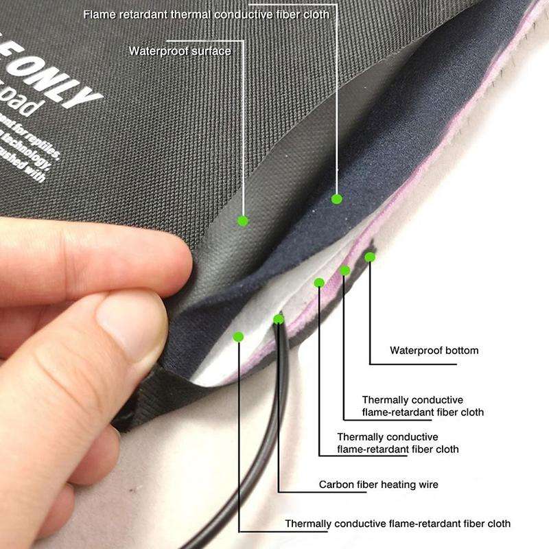 Knowing Climbing Pet Thermostat Time Switch Thermostatic Waterproof USB Heating Pad, Specificatio...