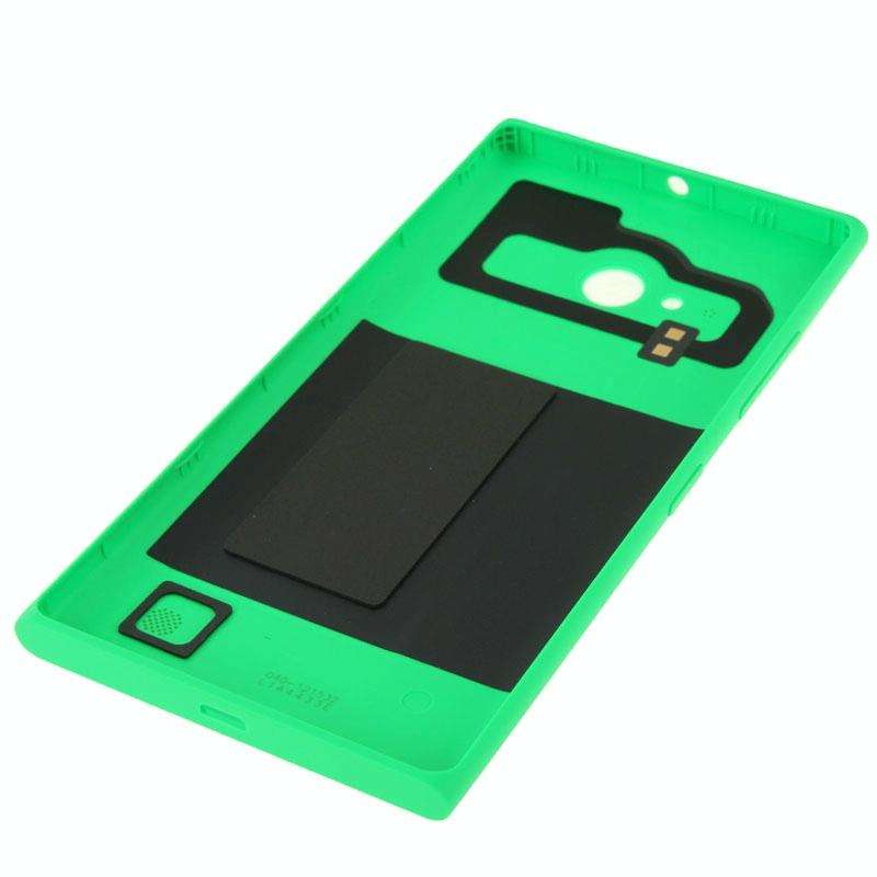 Solid Color Plastic Battery  Back Cover for Nokia Lumia 730(Green)