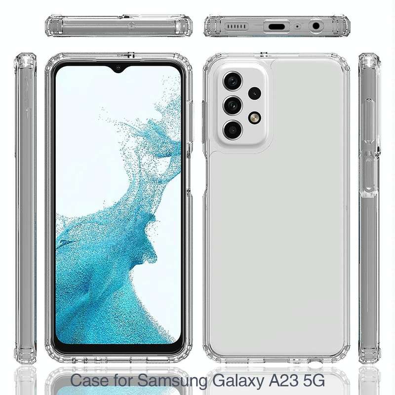 For Samsung Galaxy A23 Shockproof Scratchproof TPU + Acrylic Protective Phone Case(Transparent)