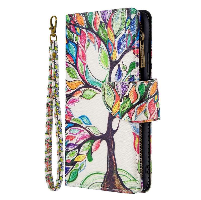 For iPhone 11 Colored Drawing Pattern Zipper Horizontal Flip Leather Case with Holder & Card Slot...