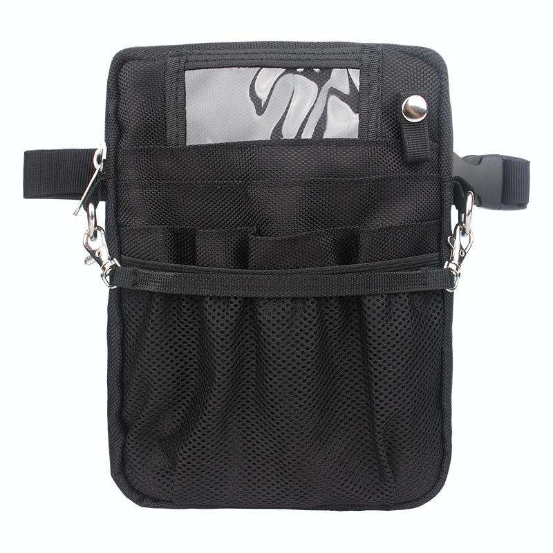 Nurse Shoulder Tool Package Medical Staff Portable Work Pockets Medical Supplies Storage Bag(Black)