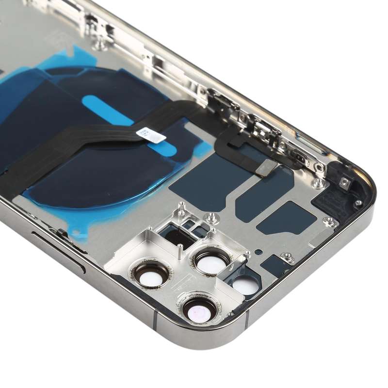 Battery Back Cover (with Side Keys & Card Tray & Power + Volume Flex Cable & Wireless Charging Mo...