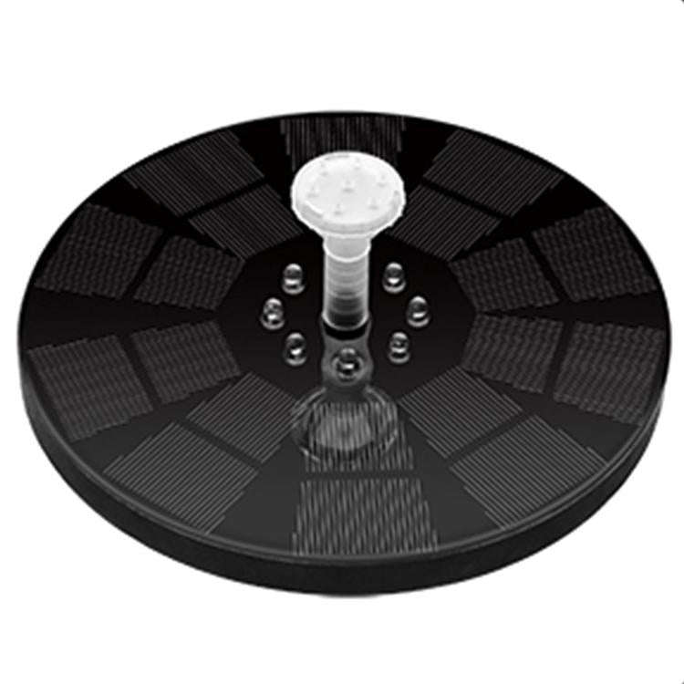 Colorful Lamp Battery Solar Fountain Floating Landscape Fountain(Colorful Transparent Nozzle)