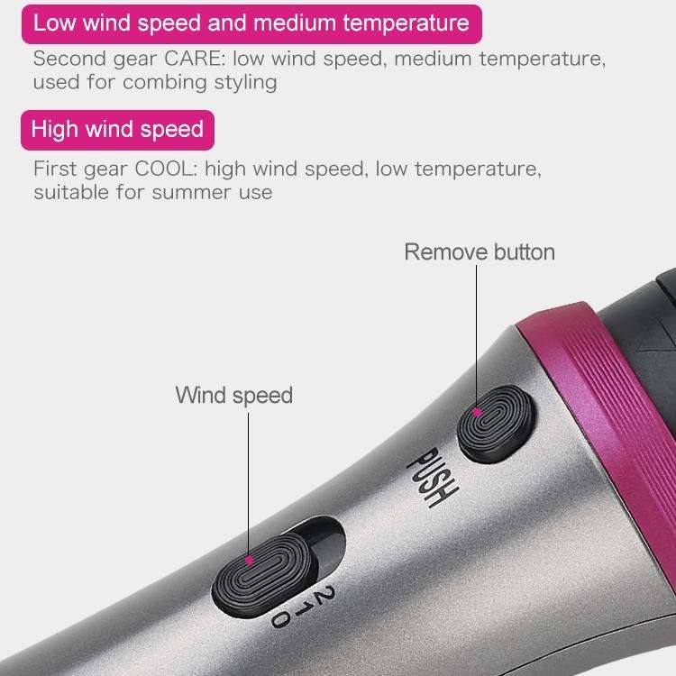 Five-in-one Multifunctional Head-changing Hairbrush Comb Straight Dual-purpose Electric Straight ...
