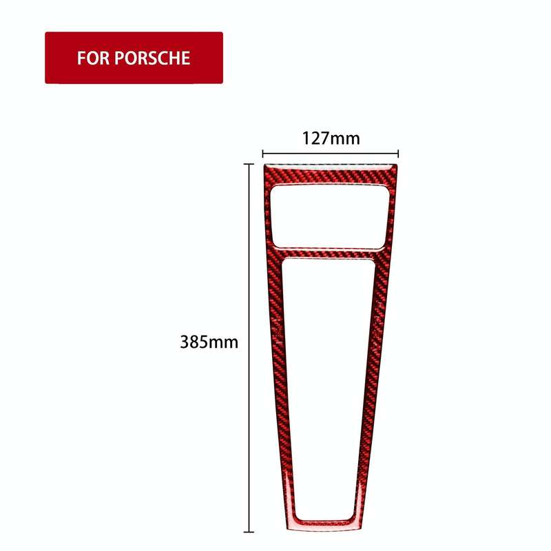 Car Carbon Fiber Gear Panel Decorative Sticker for Porsche Macan 2014-2021, Left and Right Drive ...