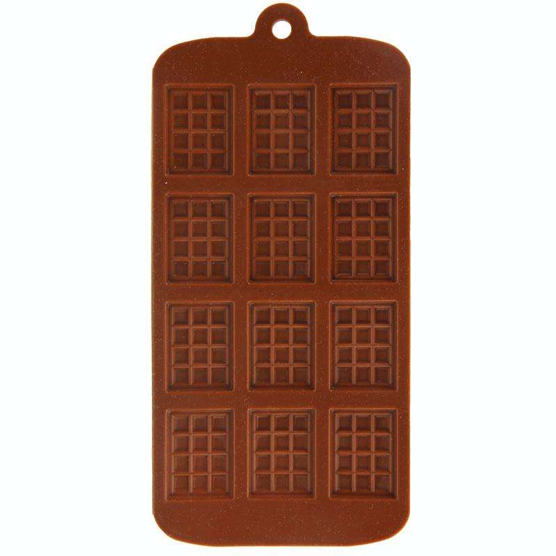 High Quality 12pcs Silicone Material Chocolate Mold