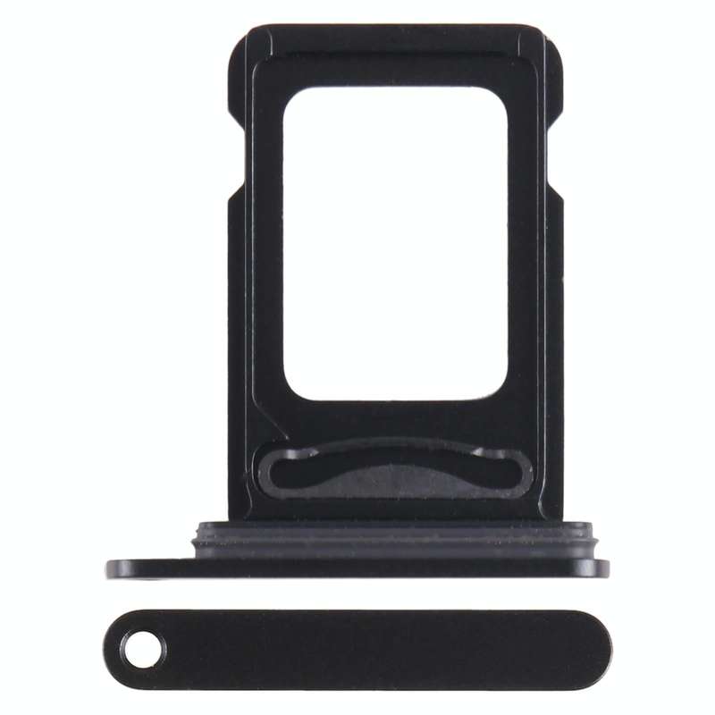 For iPhone 15 Plus SIM + SIM Card Tray (Black)