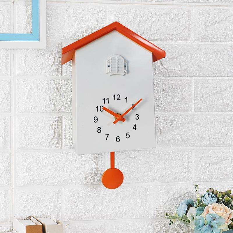 T60 Cuckoo Clock The Bird Reports On The Hour Clock, Colour: Orange Top