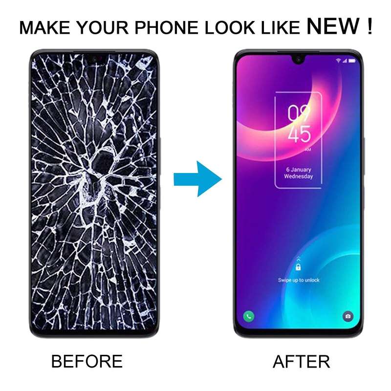 For TCL 30+ / 30 4G LCD Screen and Digitizer Full Assembly with Frame