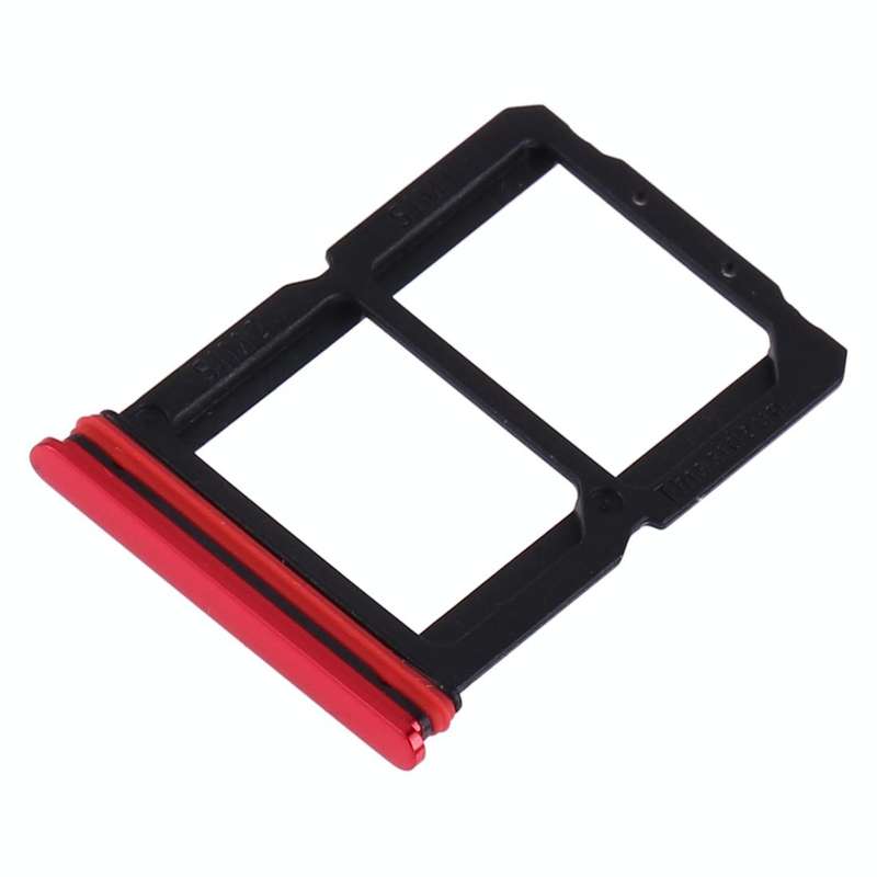 For OnePlus 7 SIM Card Tray + SIM Card Tray (Red)