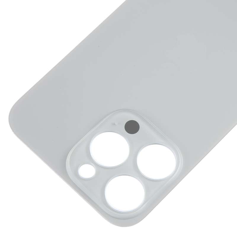 For iPhone 15 Pro Max Easy Replacement Big Camera Hole Glass Back Battery Cover(Titanium)