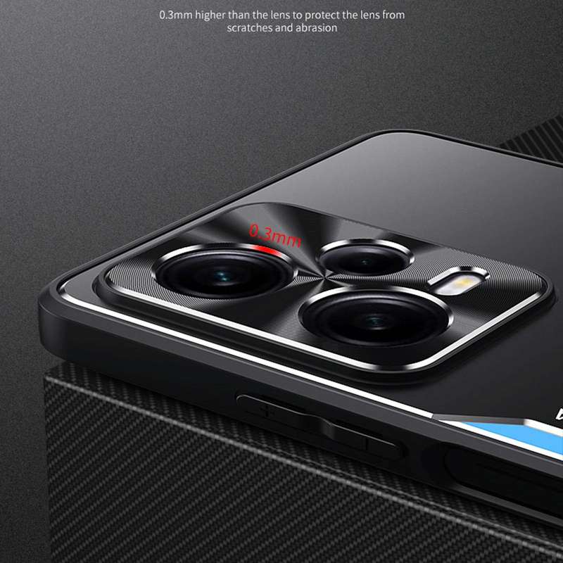 For Xiaomi Redmi Note 12 Pro+ China Blade Series TPU + Titanium Alloy Phone Case with Holder(Blac...