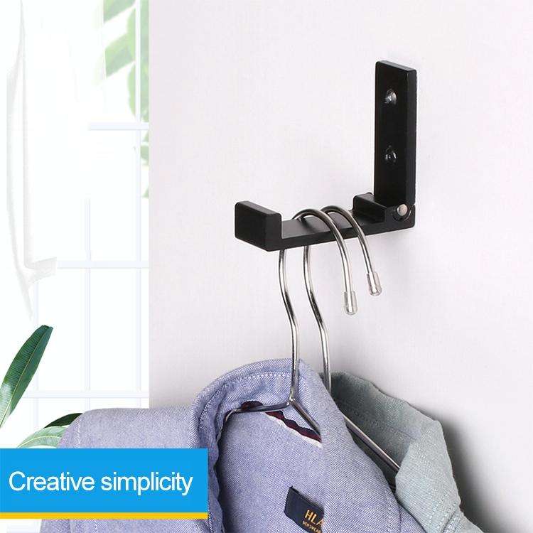 Collapsible Clothes Hanger Robe Hook Decorative Bathroom Wall Mounted Hooks(Golden Hook (Send Scr...