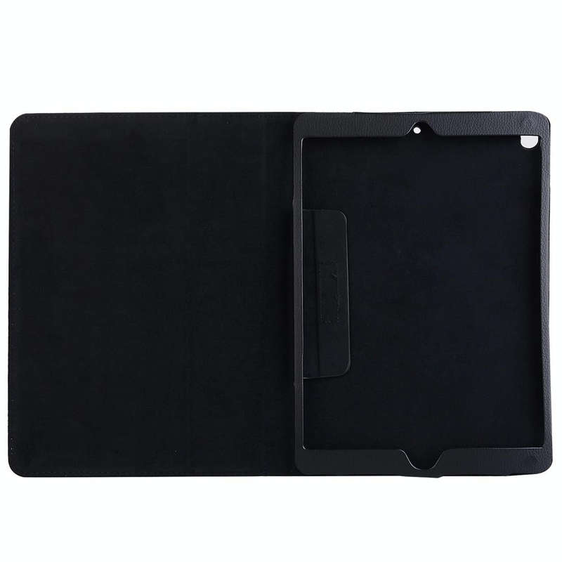 For iPad Pro 10.5 inch Litchi Texture 2-fold Horizontal Flip Leather Case with Holder(Black)