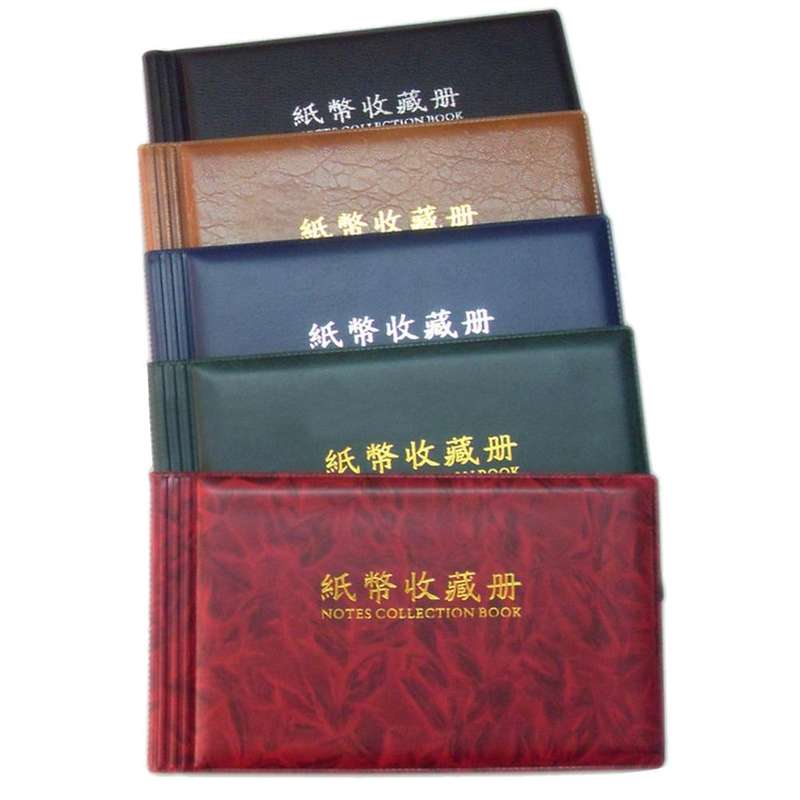 30-page Small Square Banknote Collection Book Albums(Rose Red)
