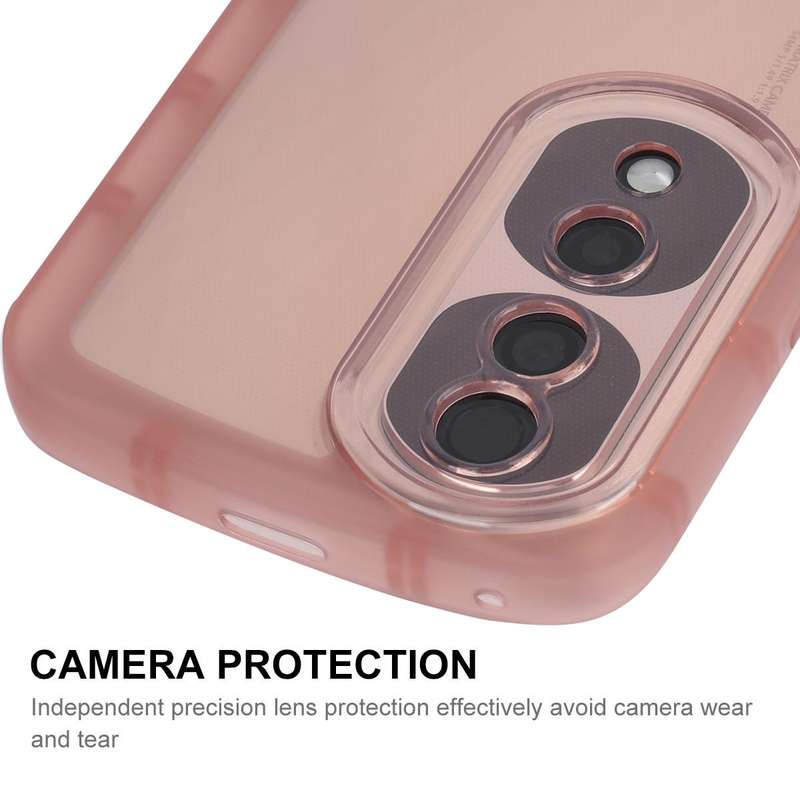 For Honor 70 ENKAY Translucent Matte TPU Shockproof Phone Case(Purple)