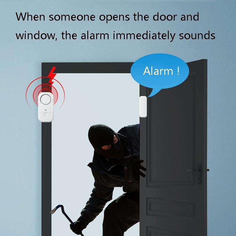 N911S Home Door Window Induction Alarm Household Door Magnetic Wireless Anti-Theft Alarm(Host + M...