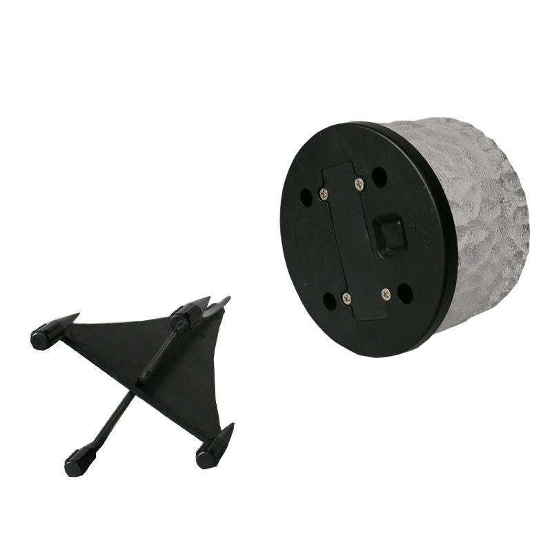 Outdoor Solar Buried Lamp Round Glass Floor Street Light Garden Ice Brick Waterproof Lamp(White L...