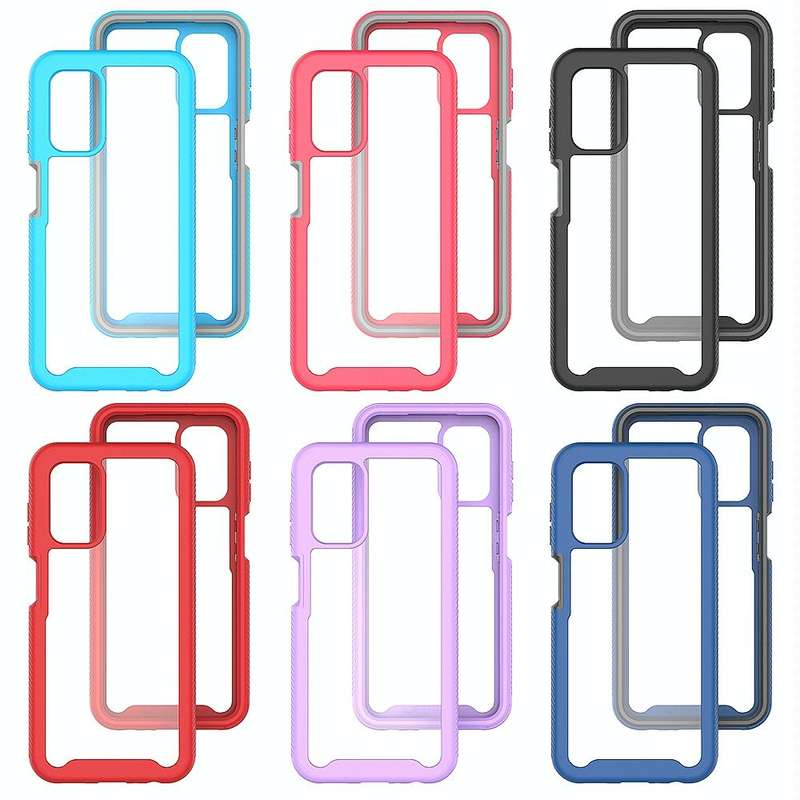 For Samsung Galaxy A13 4G Starry Sky Solid Color Series Shockproof PC + TPU Phone Case(Red)