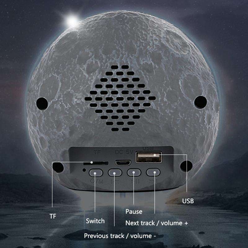 Y-598 Suspended Astronaut Bluetooth Speaker RGB Light Subwoofer Ornament,Spec: 598A Silver