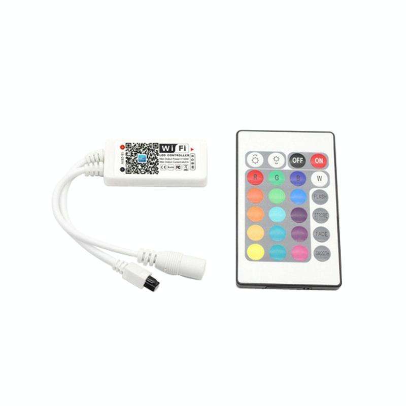 Smart Phone Control Music and Timer Mode Home Mini WIFI LED RGB Controller, type:RGB IR Controller