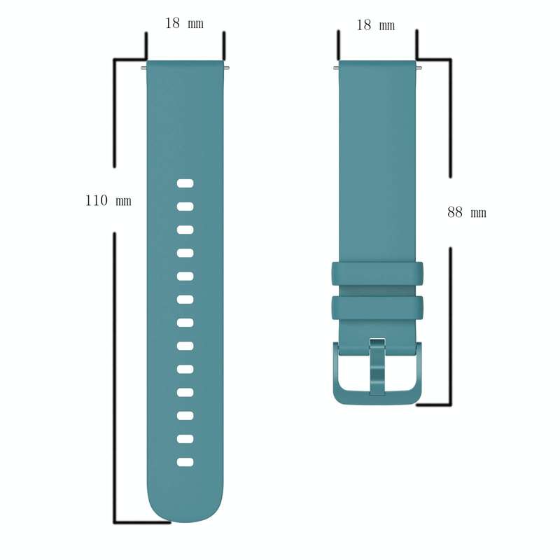 For Garmin Forerunner 255S 18mm Solid Color Soft Silicone Watch Band(Red)
