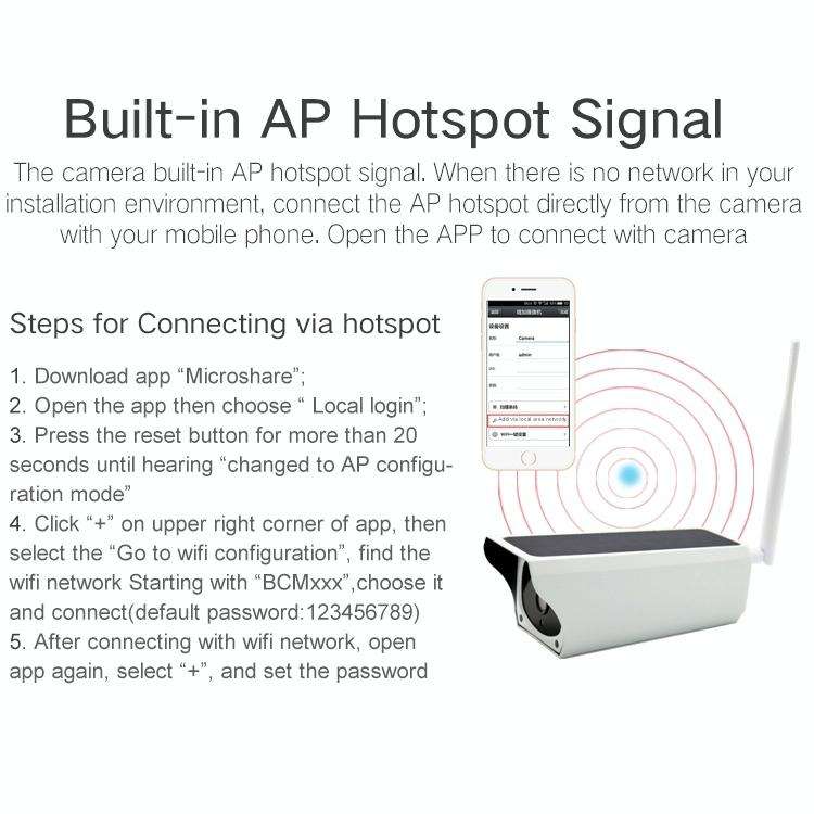 YS-Y4 1080P HD Solar Wifi Battery Camera, Support Motion Detection & Infrared Night Vision & SD C...