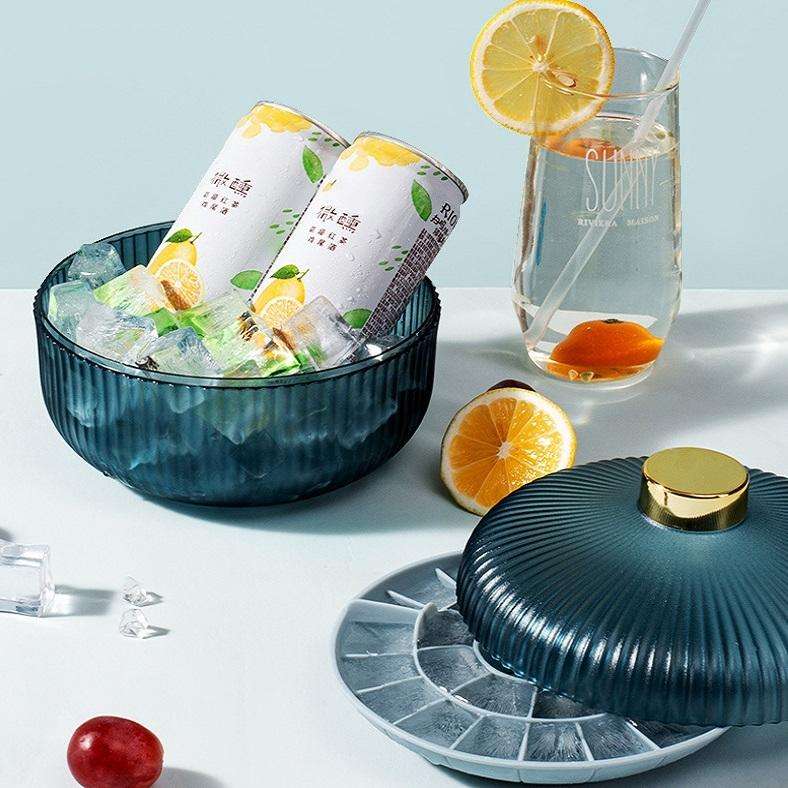 Household Ice Making Ice Storage Box Silicone Ice Tray Ice Cube Mold, Color: White 1 Layer