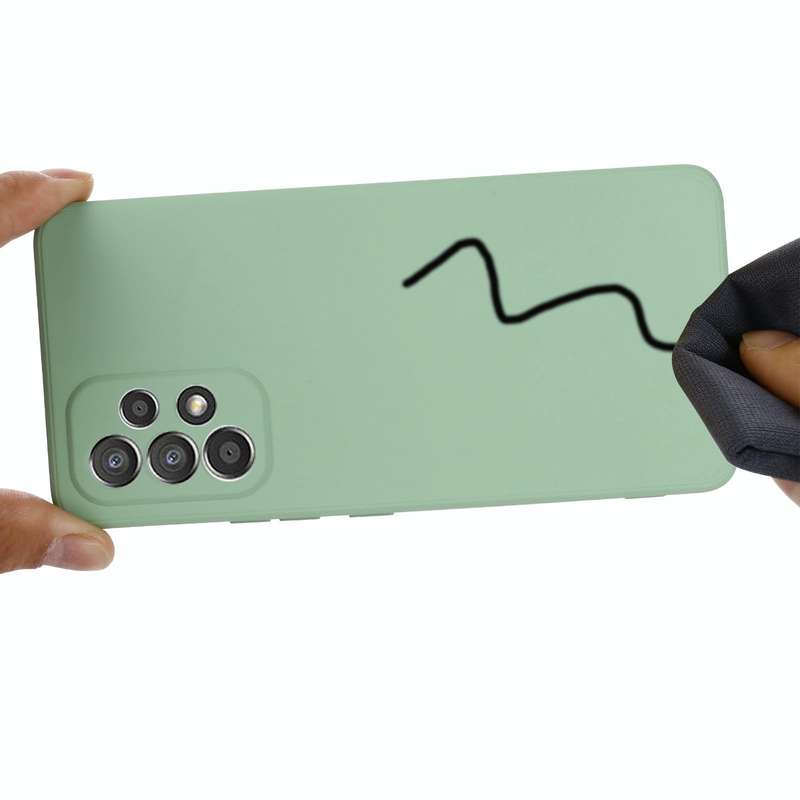 For Samsung Galaxy A53 5G Color Liquid Silicone Phone Case(Green)