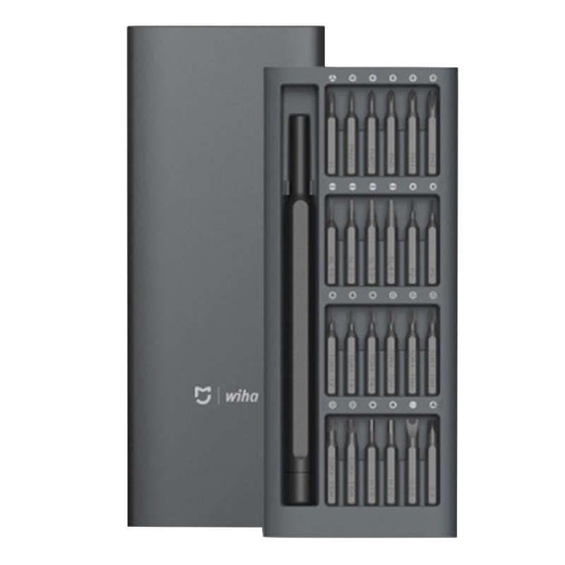 Original Xiaomi Mijia Wiha Daily Use Screwdriver Kit 24 in 1 Precision Magnetic Bits Aluminum Box...