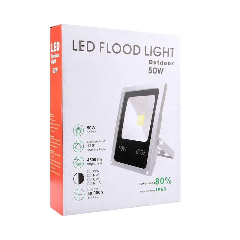 50W IP65 Waterproof White Light LED Floodlight, 4500LM LED Light, AC 85-265V(Warm White)