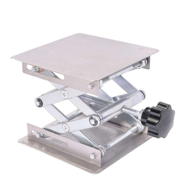 100x100mm Laboratory Manual Stainless Steel Lifting Platform Small Lifting Platform