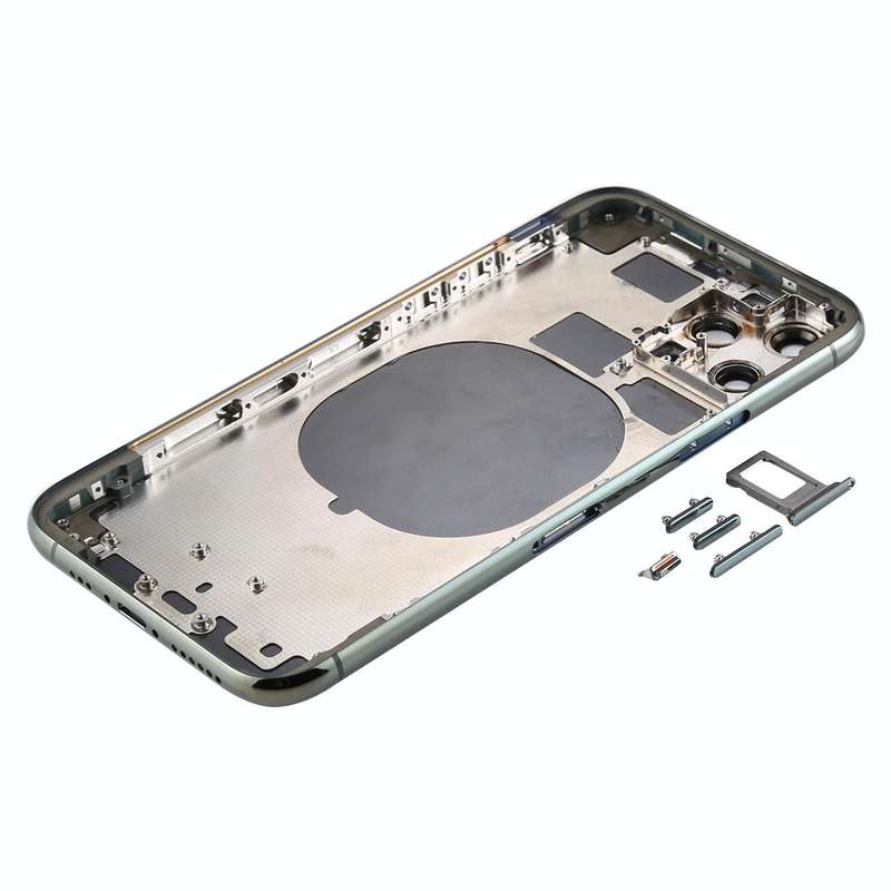 Back Housing Cover with SIM Card Tray & Side  keys & Camera Lens for iPhone 11 Pro Max(Green)