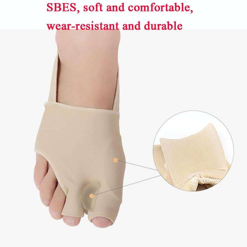 1 Pair Two Toes Split Toe Guard Foot Cover Toe Separation Thumb Varus Correction Foot Cover,Style...