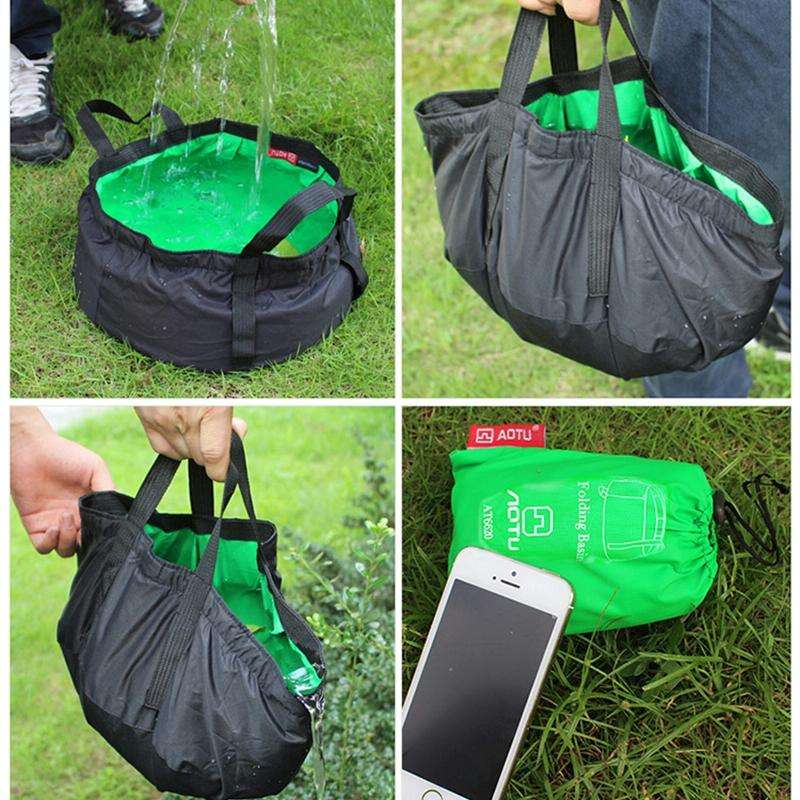 AOTU AT6620 Portable Travel Laundry Wash Basin (Green)
