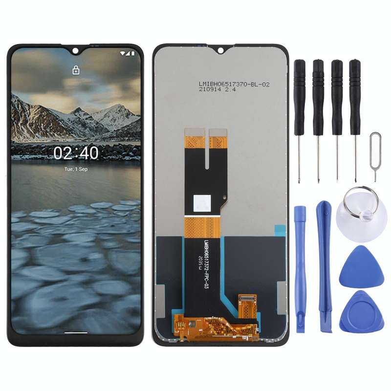 LCD Screen and Digitizer Full Assembly for Nokia 2.4 TA-1277 TA-1275 TA-1274 TA-1270(Black)