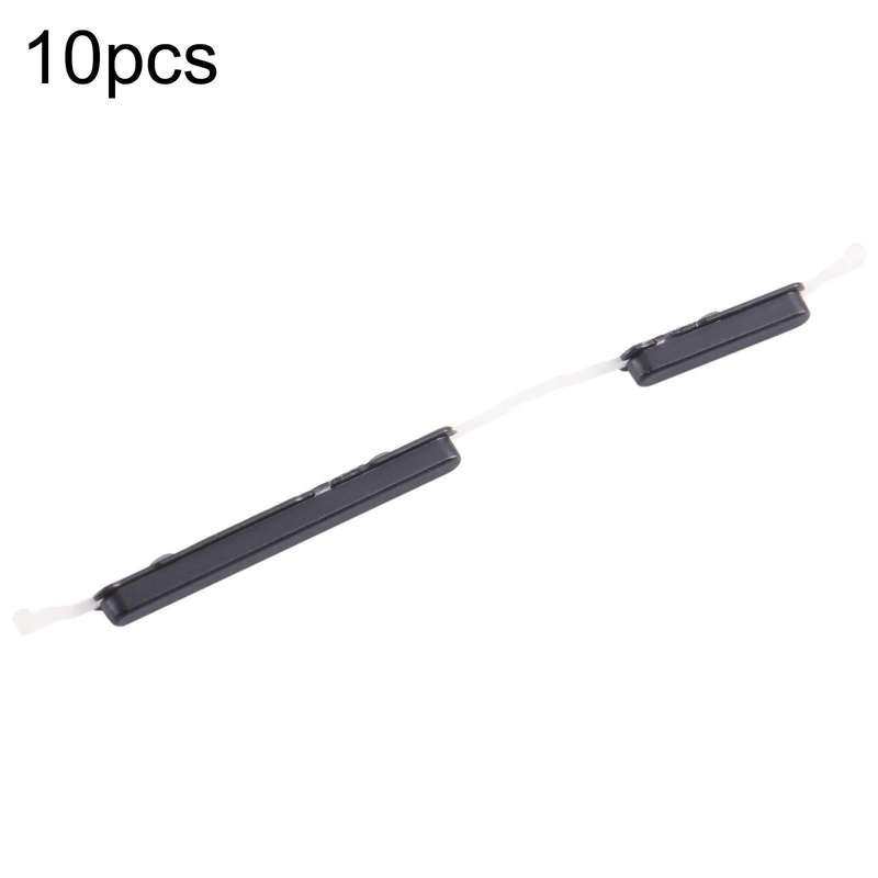 For Samsung Galaxy A03 Core SM-A032 10pcs Power Button + Volume Control Button(Black)