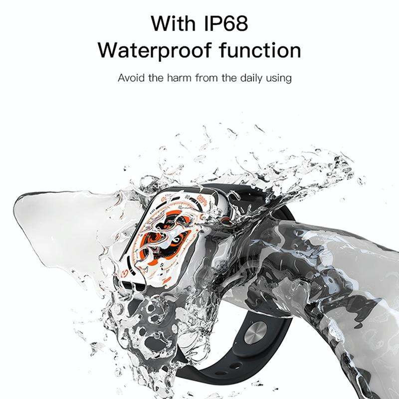 Yesido IO18 1.95 inch IP68 Waterproof Smart Watch, Support Heart Rate / Blood Oxygen Monitoring(B...