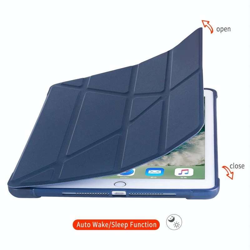 Multi-folding Shockproof TPU Protective Case for iPad 9.7 (2018) / 9.7 (2017) / air / air2, with ...