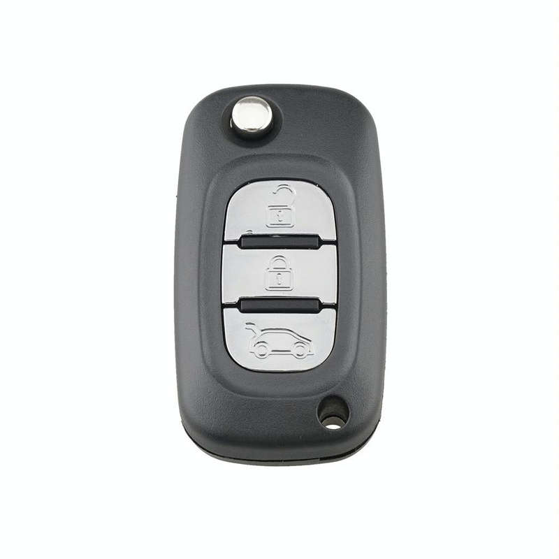 For RENAULT Clio / Megane / Kangoo / Modus Car Keys Replacement 3 Buttons Car Key Case with Folda...
