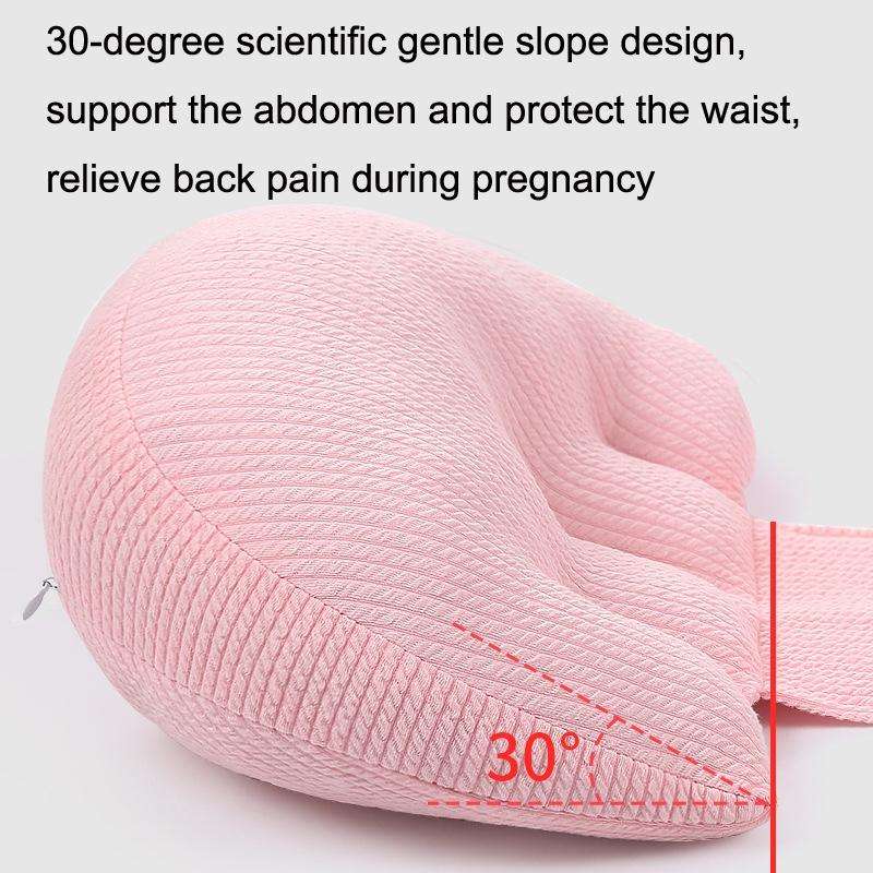 Pregnant Waist Support Cotton Pillow Side Sleepers Cushion Removable and Washable Abdomen Pillow(...