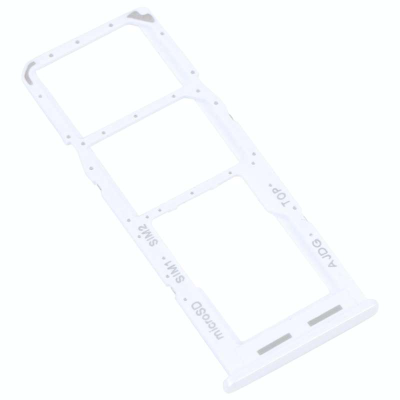 For Samsung Galaxy A04s SM-A047F Original SIM Card Tray + SIM Card Tray + Micro SD Card Tray (White)