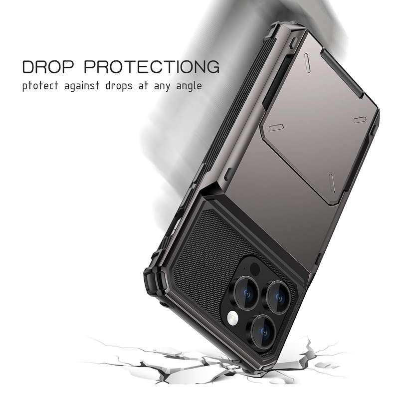 For iPhone 15 Pro Scratch-Resistant Shockproof Heavy Duty Rugged Armor Phone Case(White)