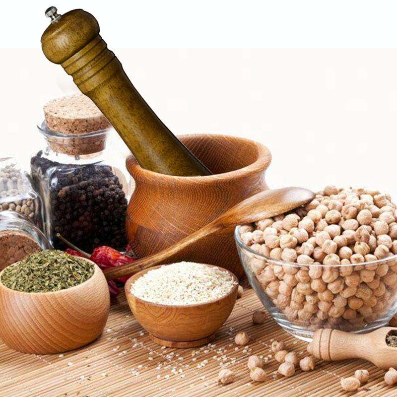 10 inch Length Classical Wooden Pepper Spice Salt Mill Grinder Muller