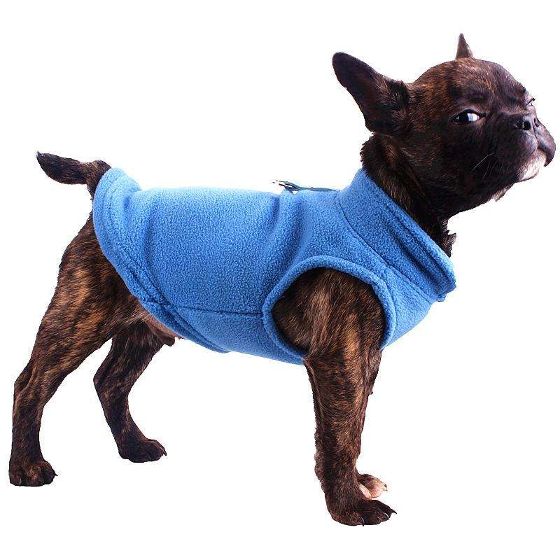 Winter Polar Flannel Pet Clothes French Bulldog Coat Pug Costumes Jacket for Dogs for Puppy Dogs,...