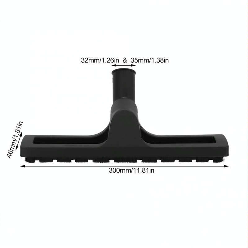 Vacuum Cleaner Head Accessories Floor Brush Tip Bristle Brush Head, Inner Diameter Size:35mm(Black)