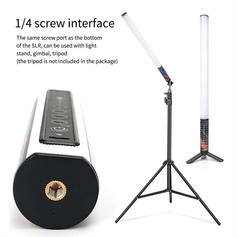 LUXCeO Mood1 50cm RGB Colorful Atmosphere Rhythm LED Stick Handheld Video Photo Fill Light with T...